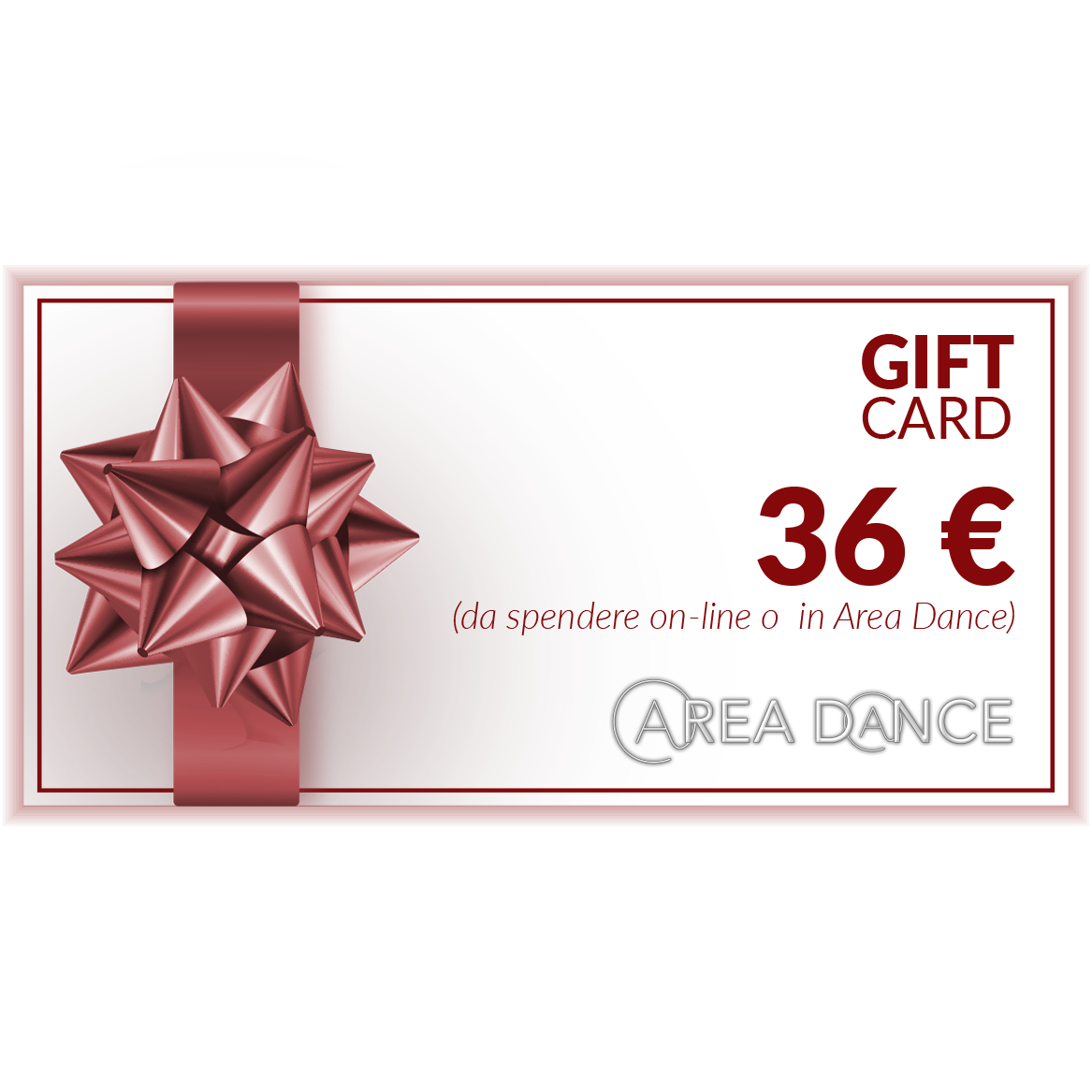 GIFT CARD rosso 36 €